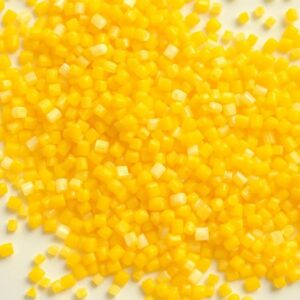 Yellow Reprocessed PP Granules